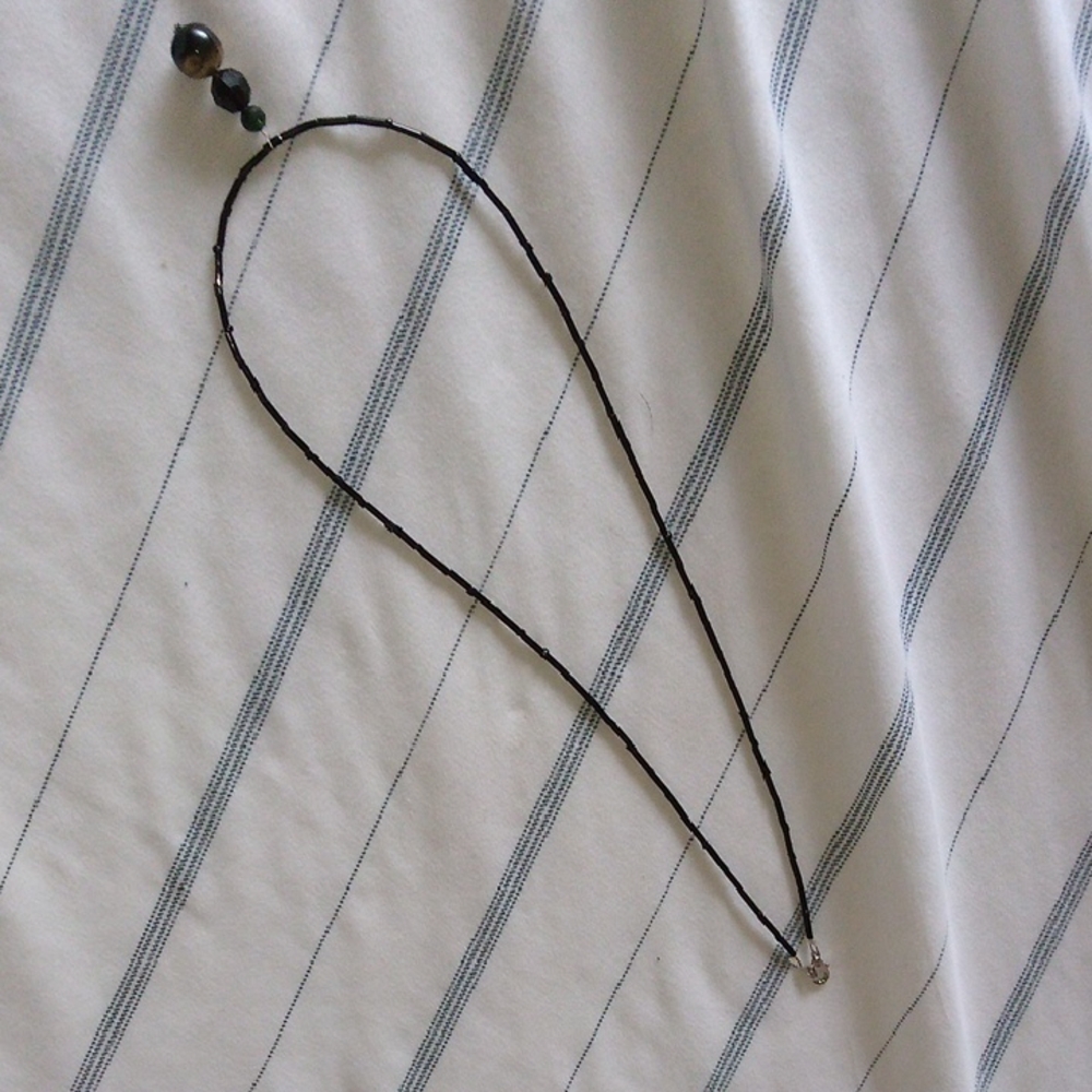 Black Beaded Necklace